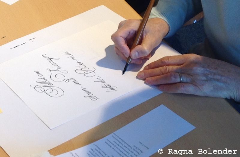 kalligraphie mit copyright