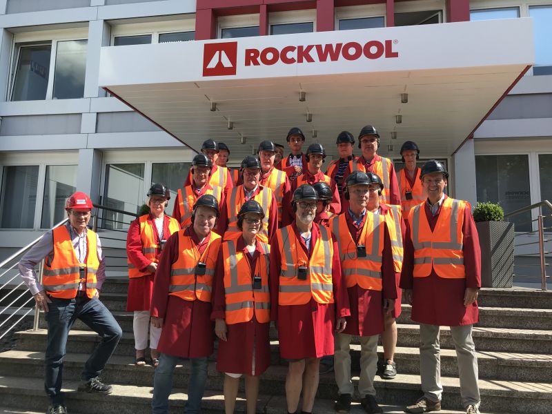 Foto: Betriebsbesuch bei Rockwool